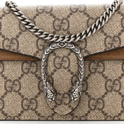 Gucci GG Supreme Monogram Super Mini Dionysus Shoulder Bag Taupe 7 of 10