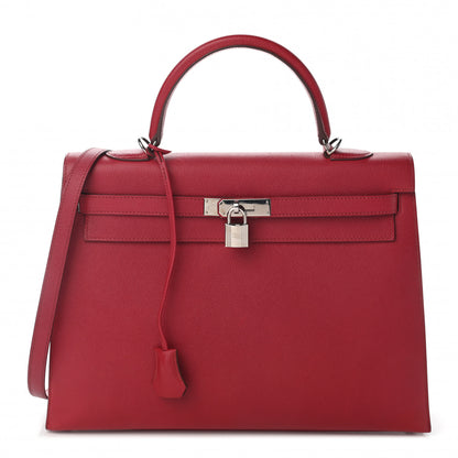 Hermes Epsom Kelly Sellier 35 Rubis 1 of 9