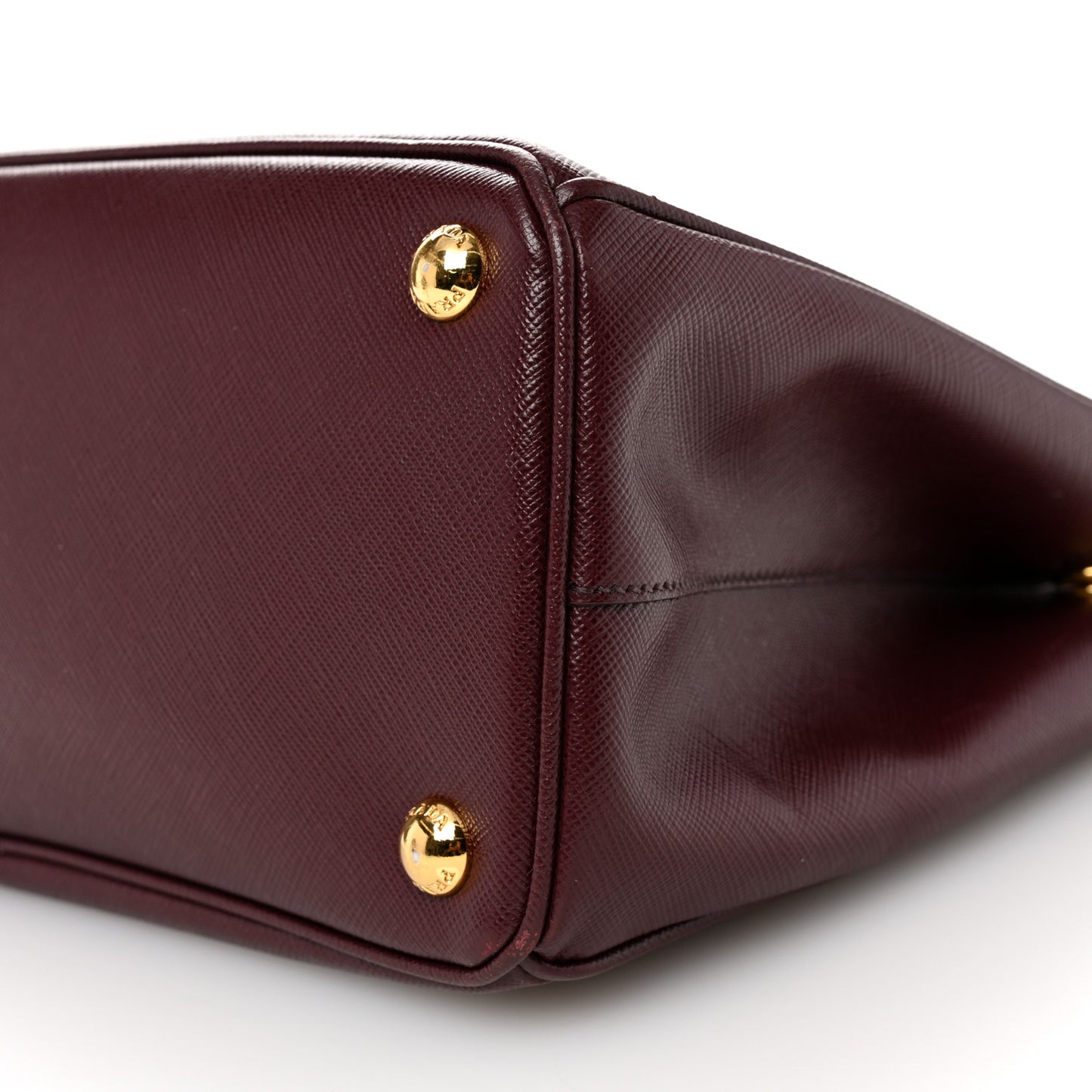 Saffiano Lux Small Galleria Double Zip Tote Cherry