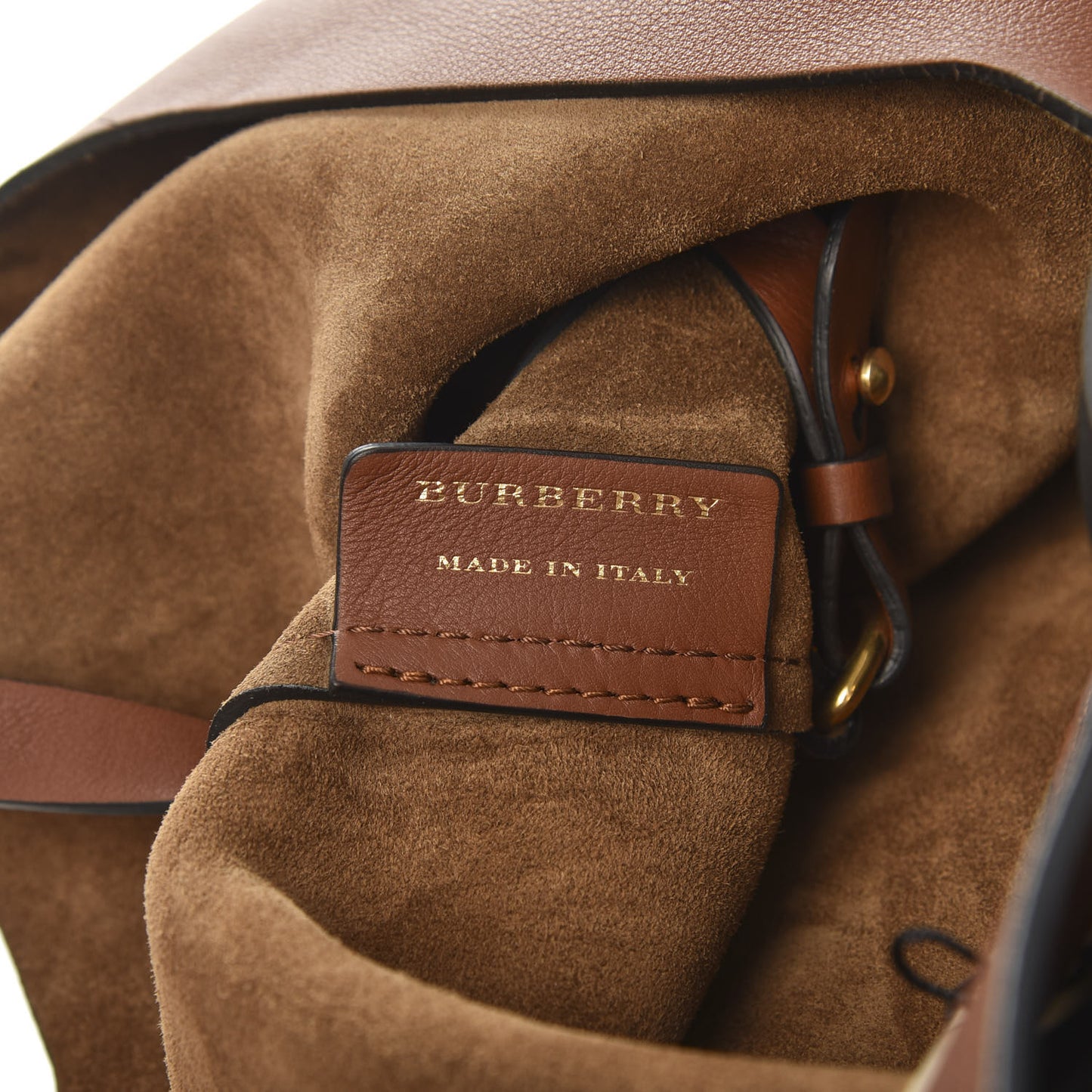 Smooth Calfskin Medium Grommet Hobo Tan