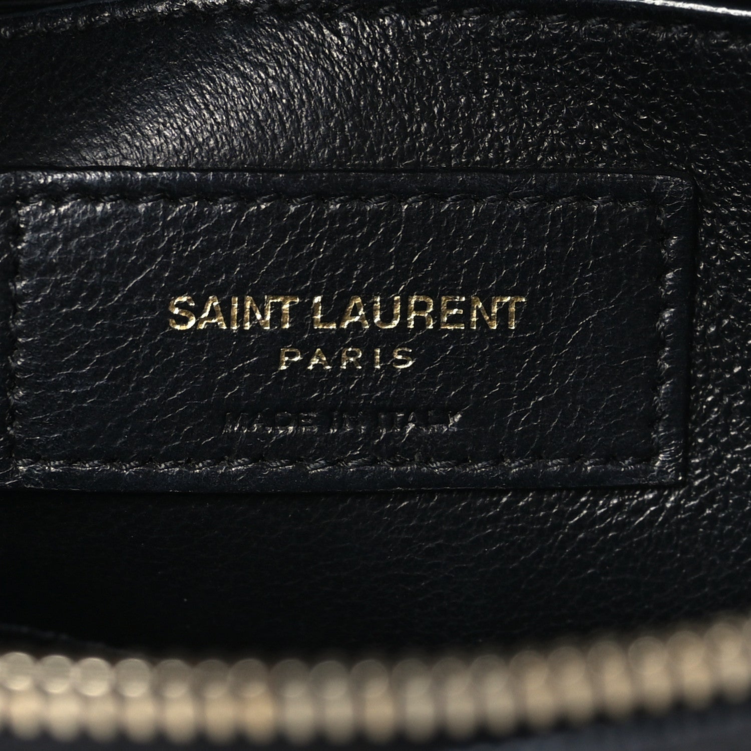 Saint Laurent Grain de Poudre Quilted 80's Vanity Bag Black 6 of 9