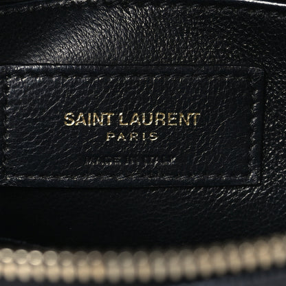 Saint Laurent Grain de Poudre Quilted 80's Vanity Bag Black 6 of 9