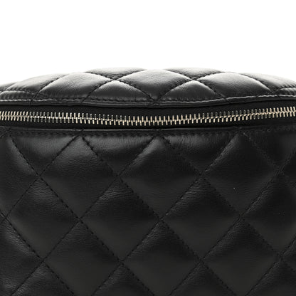 Chanel Calfskin Quilted Uniform Waist Belt Bag Black 9 of 12