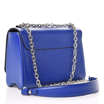 Louis Vuitton Epi Flamingo Twist Shoulder Bag MM Blue 3 of 9