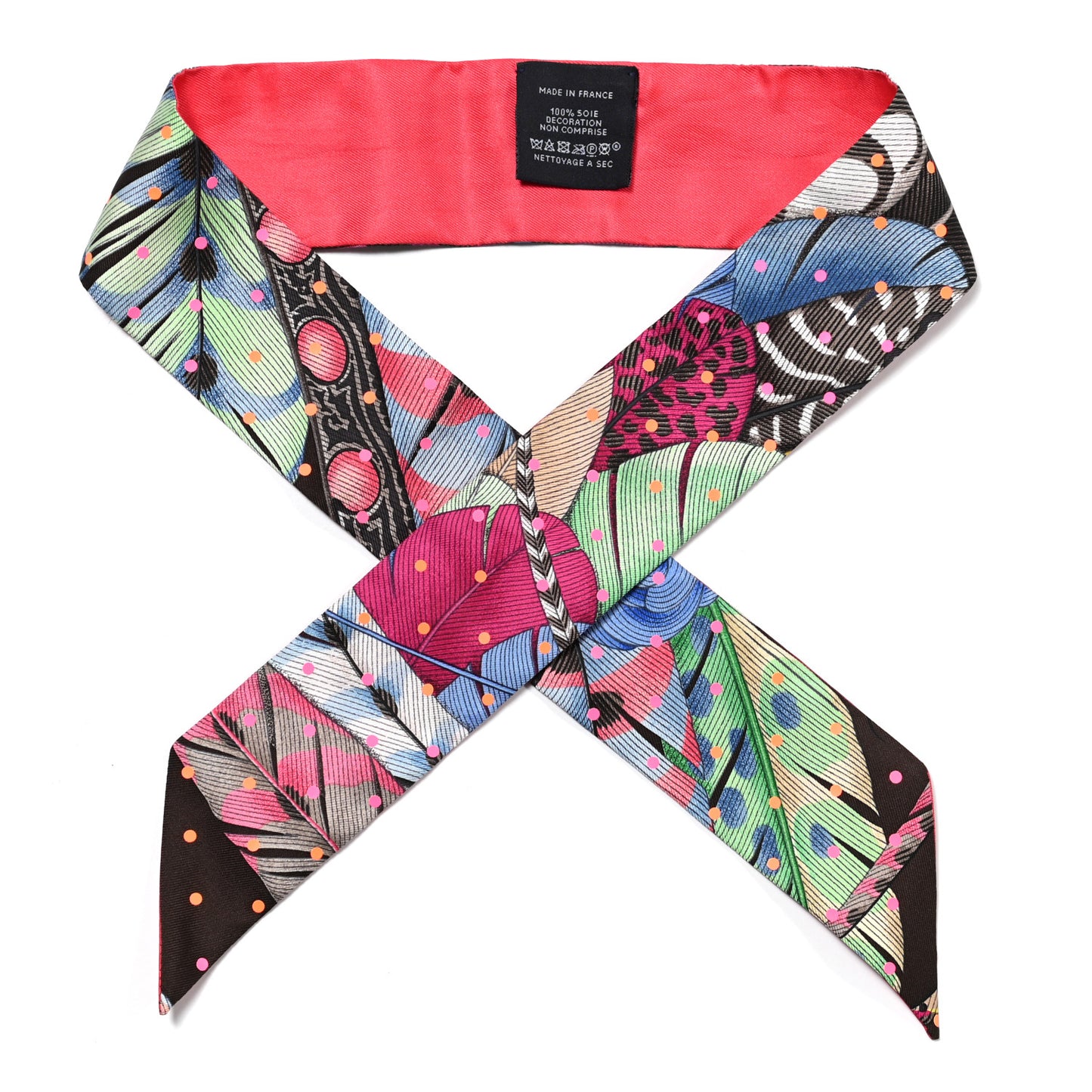 Silk Plumetis Twilly Rose