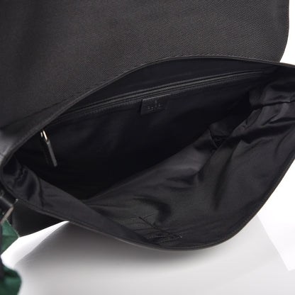 Gucci Techno Canvas Web Large Flap Messenger Bag Black 5 of 8