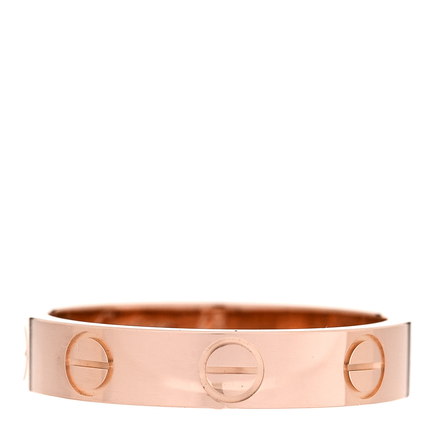 18K Pink Gold 3.5mm LOVE Wedding Band Ring 48 4.5