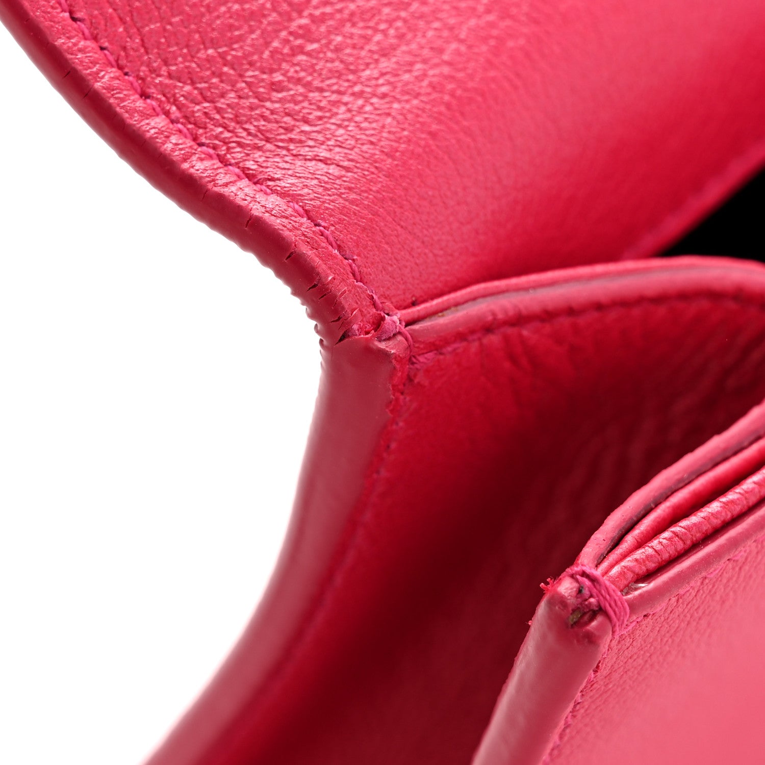 Saint Laurent Calfskin Monogram Large Belle De Jour Clutch Lipstick Fuchsia 11 of 12