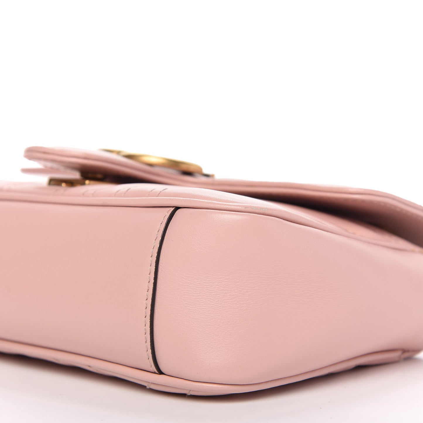 Calfskin Matelasse Mini GG Marmont Shoulder Bag Perfect Pink