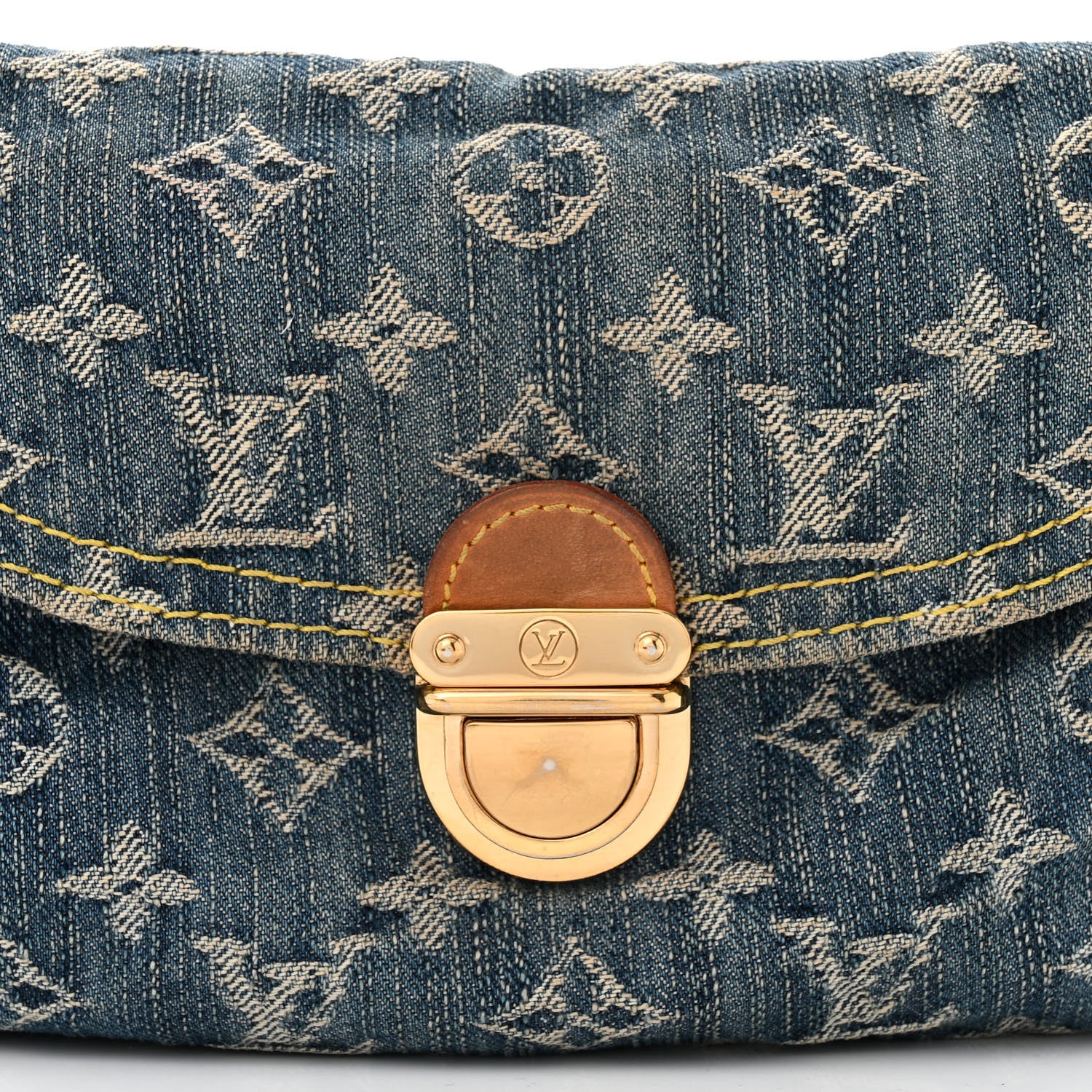 Louis Vuitton Monogram Denim Mini Pleaty Blue 7 of 10