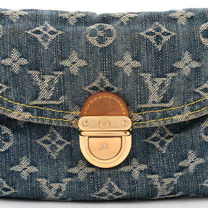 Louis Vuitton Monogram Denim Mini Pleaty Blue 7 of 10