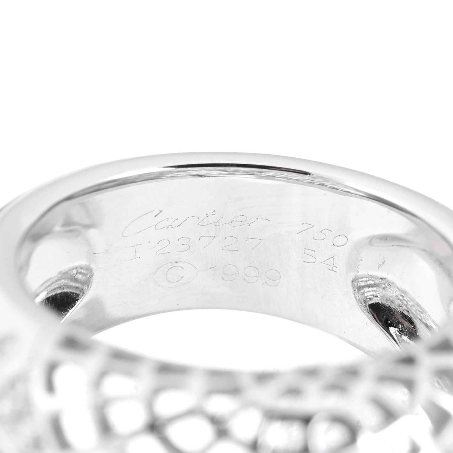 18K White Gold Diamond Nouvelle Vague Ring 54 7