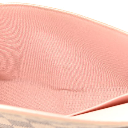 Louis Vuitton Damier Azur Pochette Felicie Chain Wallet Rose Ballerine 13 of 18