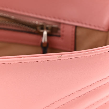 Gucci Calfskin Matelasse Small GG Marmont Shoulder Bag Wild Rose 10 of 12