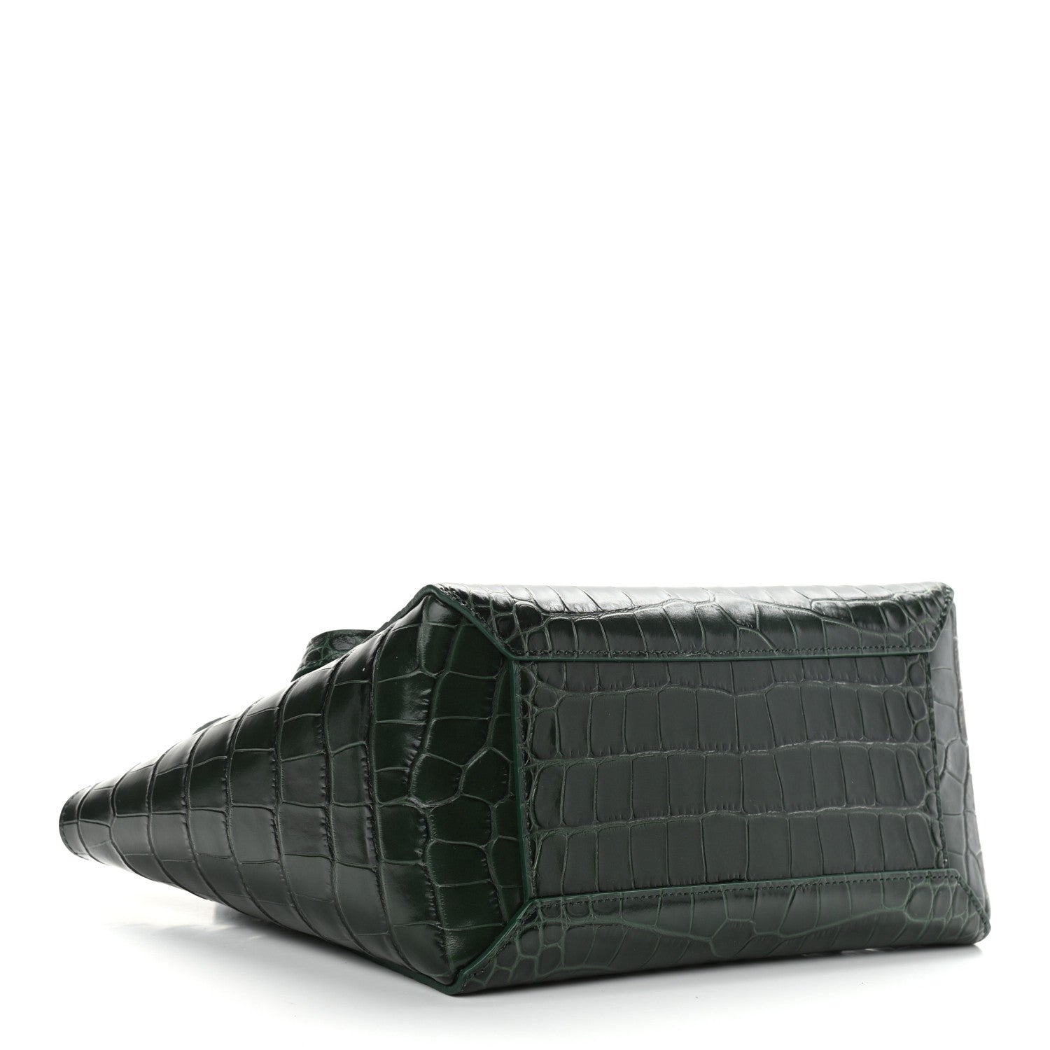 Celine Calfskin Crocodile Embossed Micro Belt Bag Amazone 4 of 12