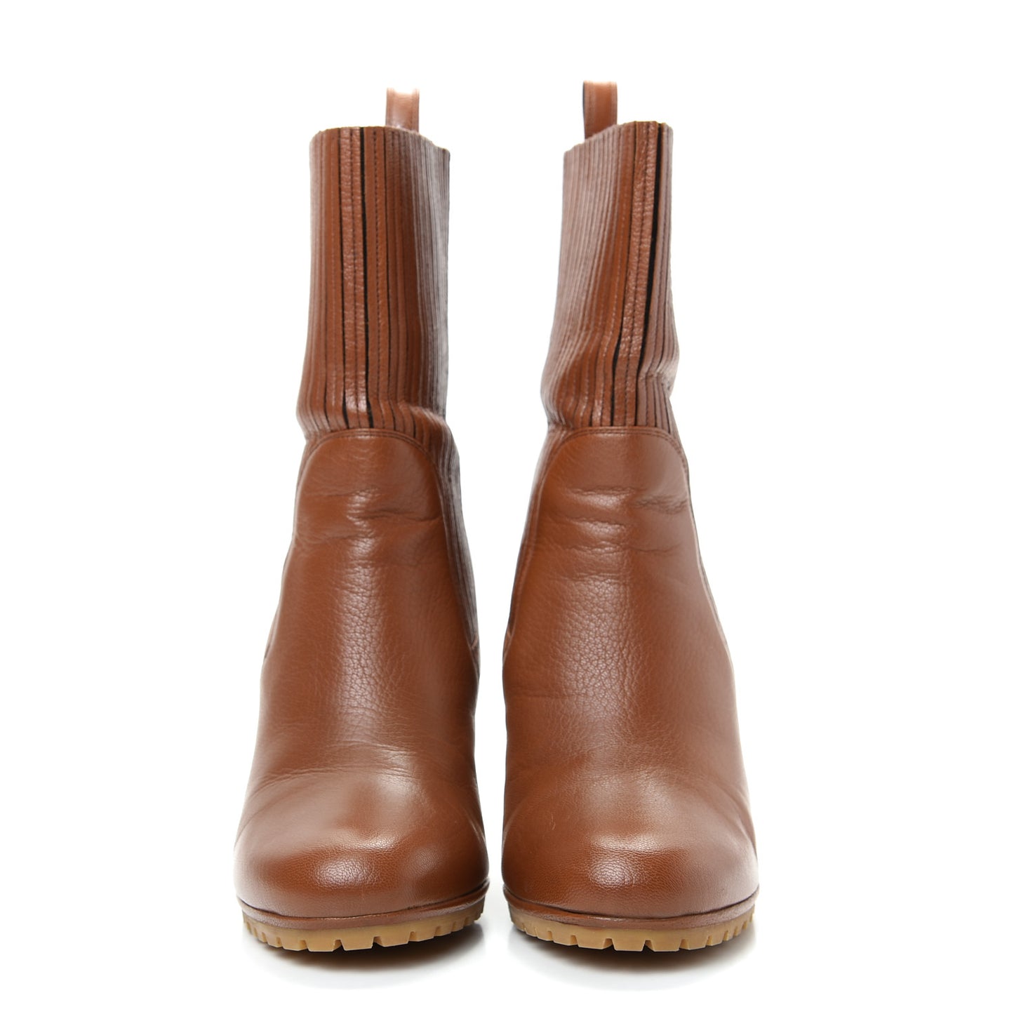 Calfskin Edith Ankle Boots 38 Cuir