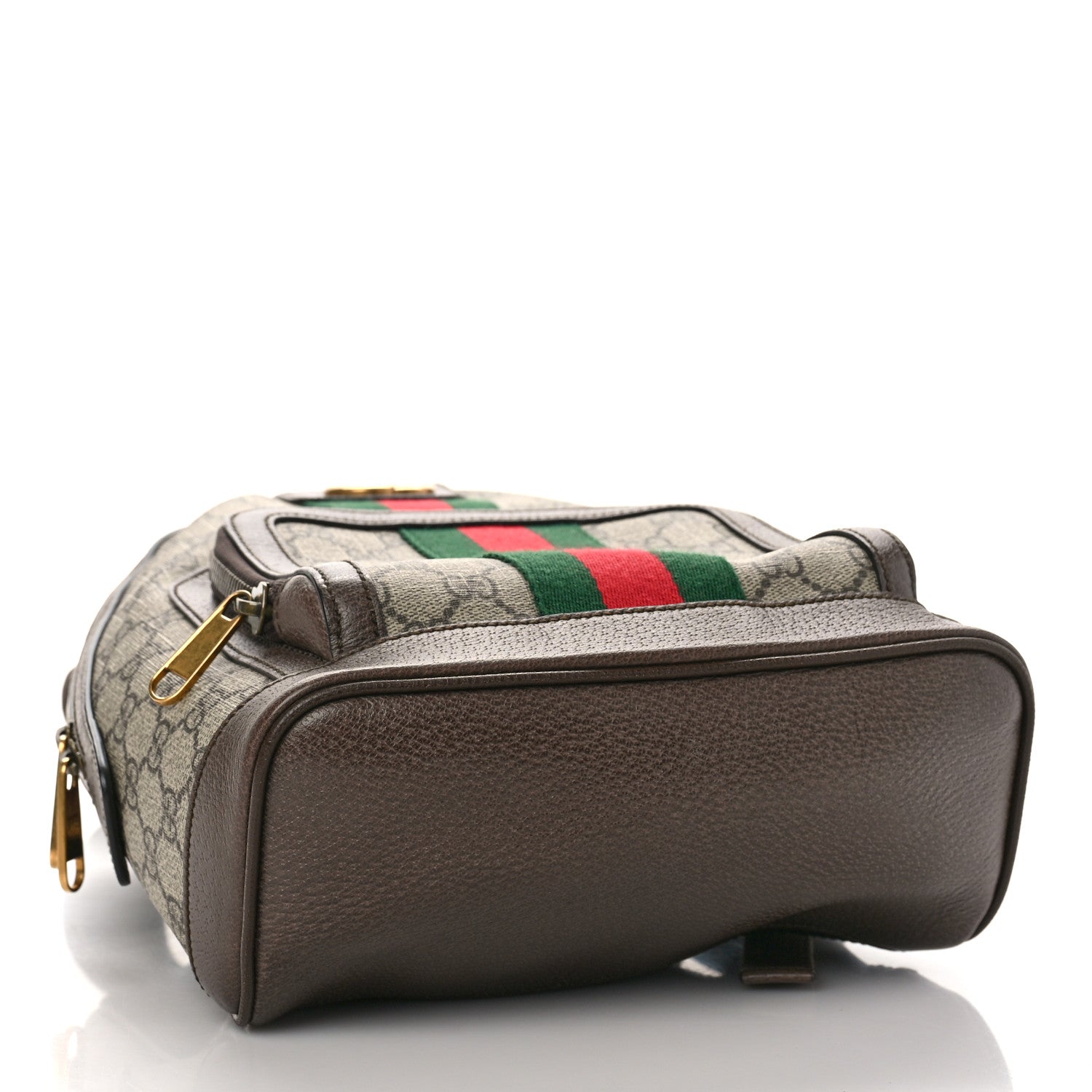 Gucci GG Supreme Monogram Calfskin Web Small Ophidia Day Backpack Beige Ebony New Acero 4 of 9