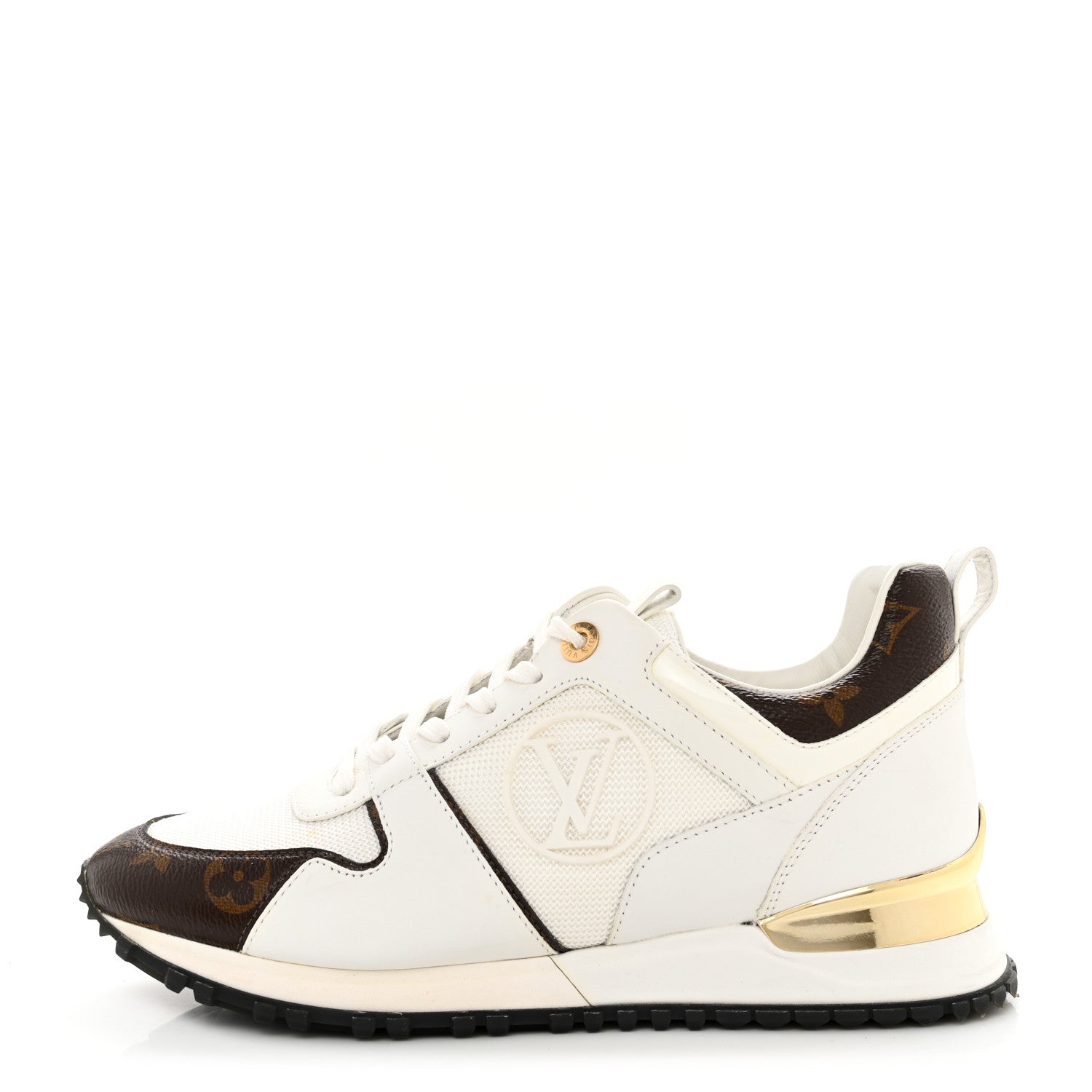 Louis Vuitton Calfskin Monogram Run Away Sneakers 38 White 1 of 13
