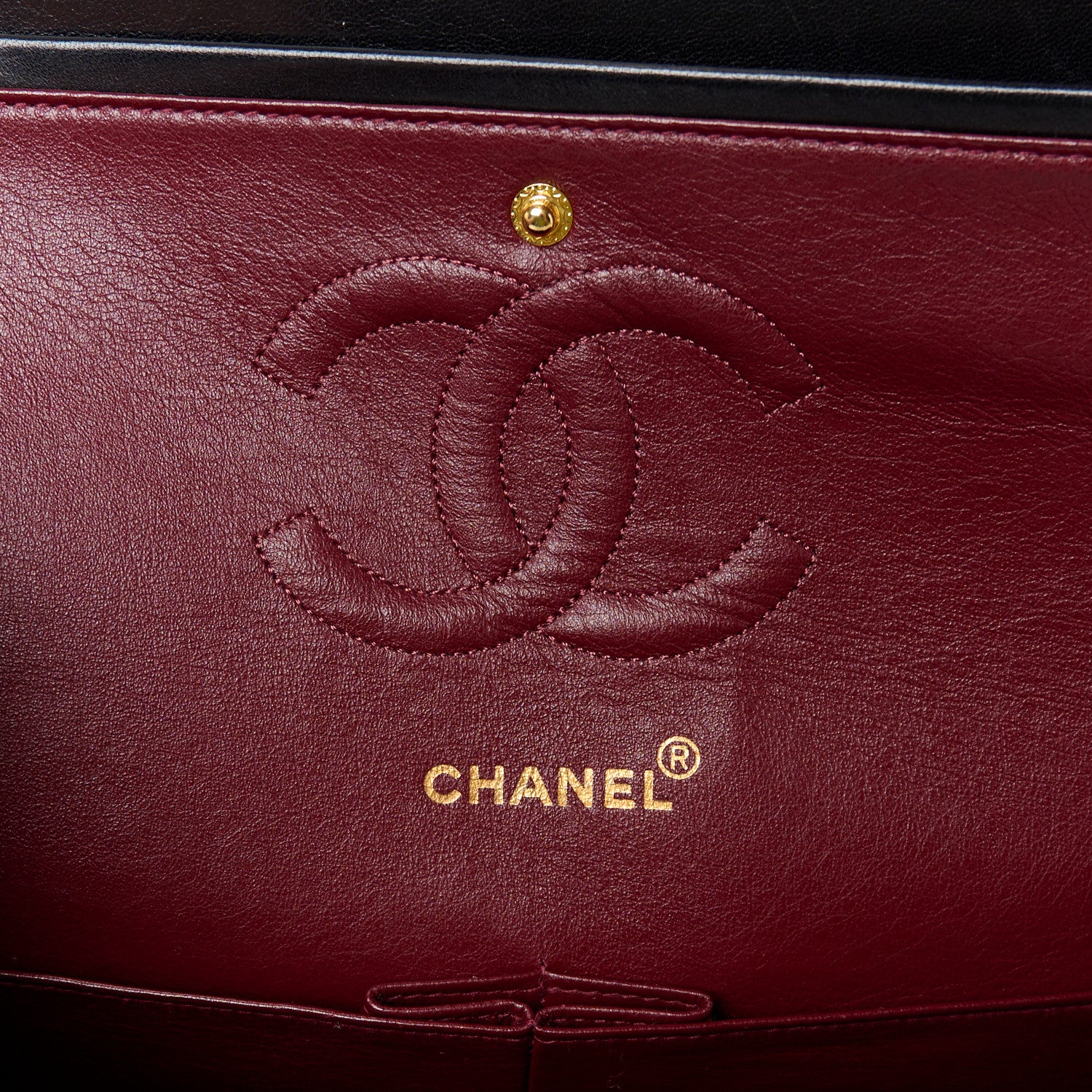 Chanel Lambskin Quilted Medium Double Flap Black 6 of 13
