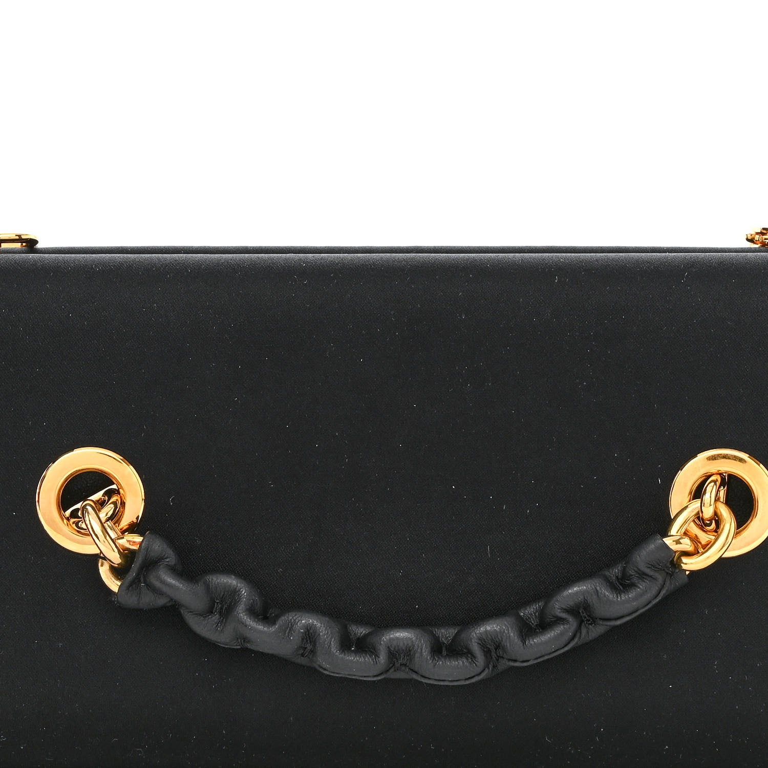 Tom Ford Satin Small Chain Clutch Bag Black 8 of 11