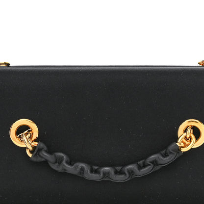 Tom Ford Satin Small Chain Clutch Bag Black 8 of 11