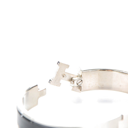Hermes Enamel Narrow Clic Clac H Bracelet GM Black 4 of 6