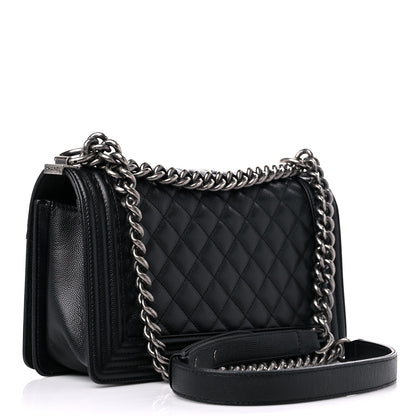 Chanel Caviar Quilted Medium Boy Flap Black 3 of 12