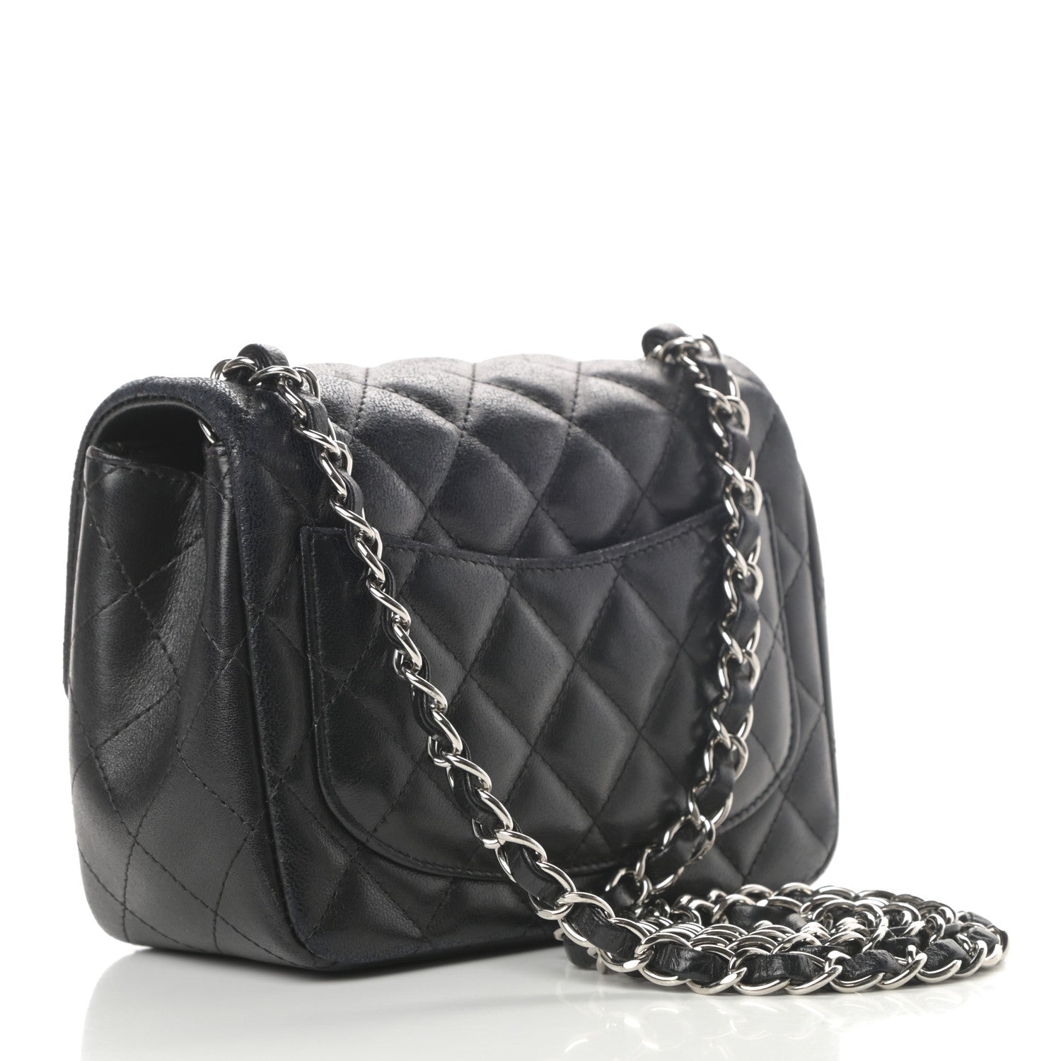 Chanel Lambskin Quilted Mini Square Flap Black 3 of 17