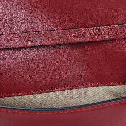 Valentino Garavani Vitello Rockstud Shoulder Flap Bag Rosso Valentino 8 of 10