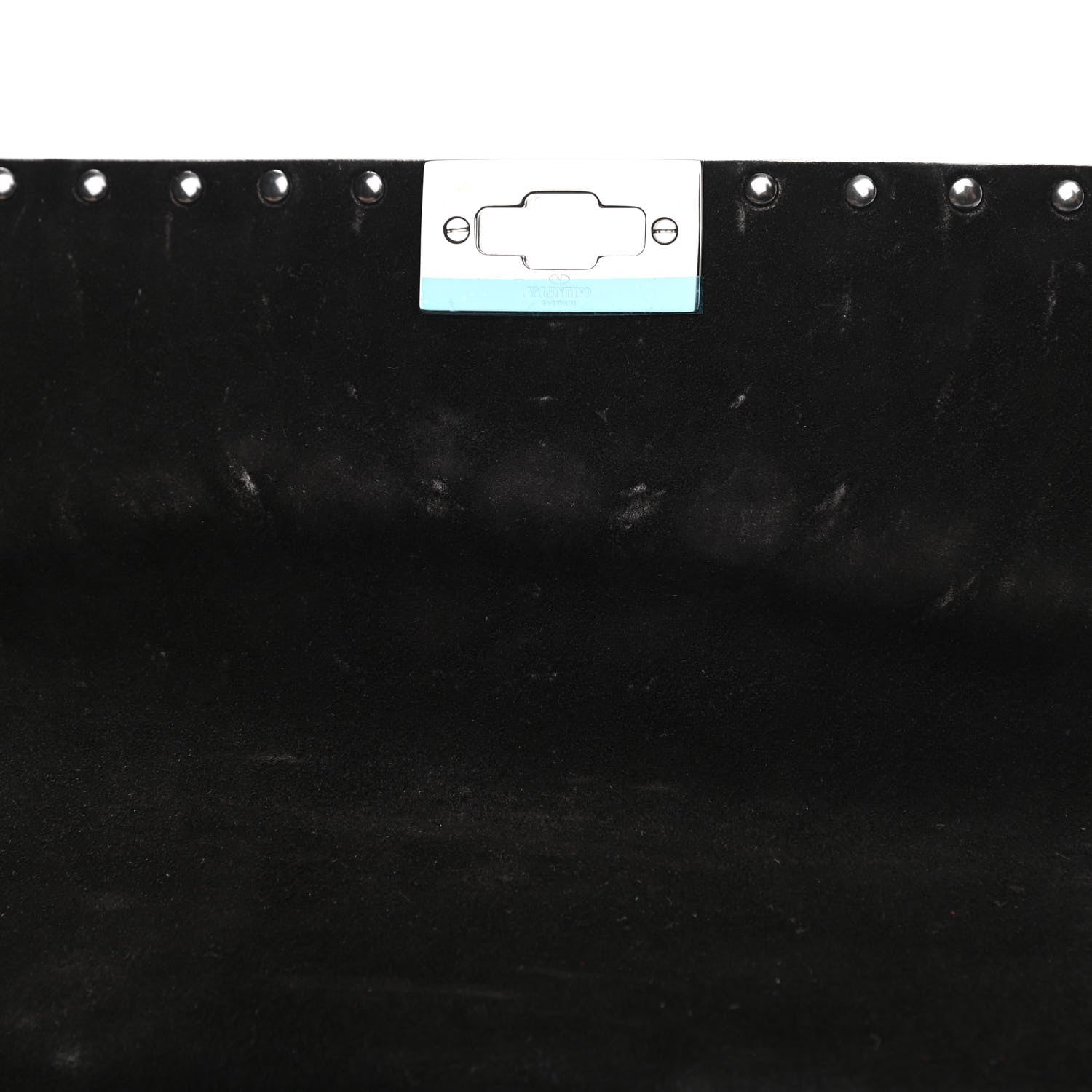 Valentino Garavani Craquele Nappa Large Rockstud Spike Shoulder Bag Black 10 of 11