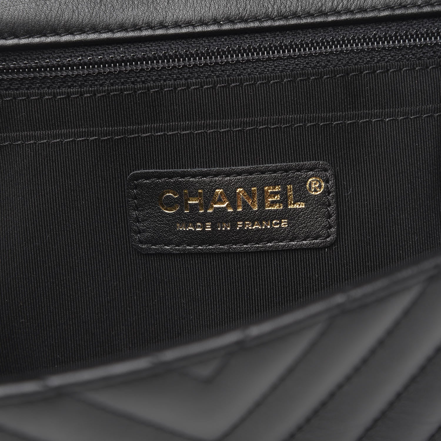 Chanel Calfskin Quilted Medium Daily Chevron Flap Black 5 of 11