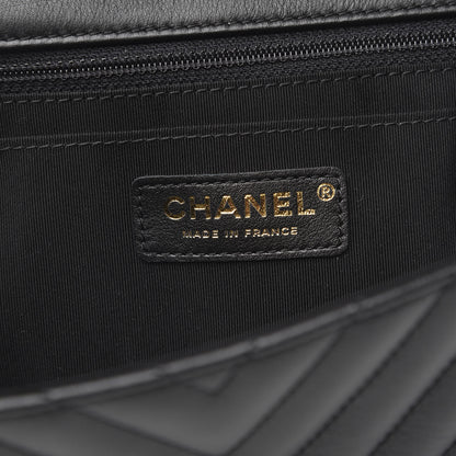 Chanel Calfskin Quilted Medium Daily Chevron Flap Black 5 of 11