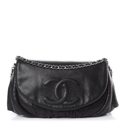 Chanel Lambskin Half Moon Wallet On Chain WOC Black 1 of 13