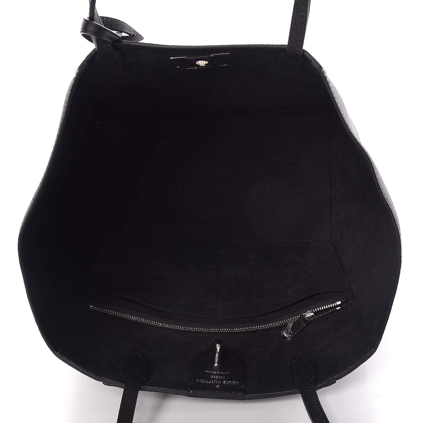 Calfskin Lockme Cabas Black