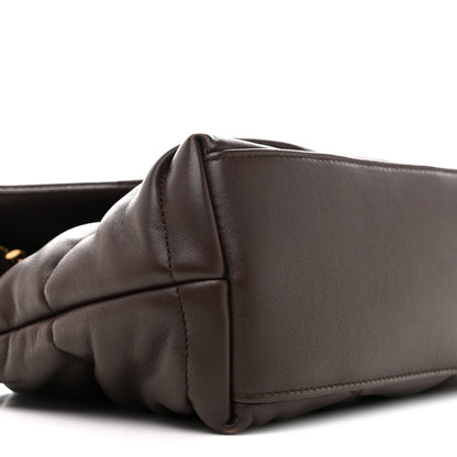 Saint Laurent Lambskin Quilted Small Loulou Puffer Monogram Chain Satchel Dark Ganache 9 of 14