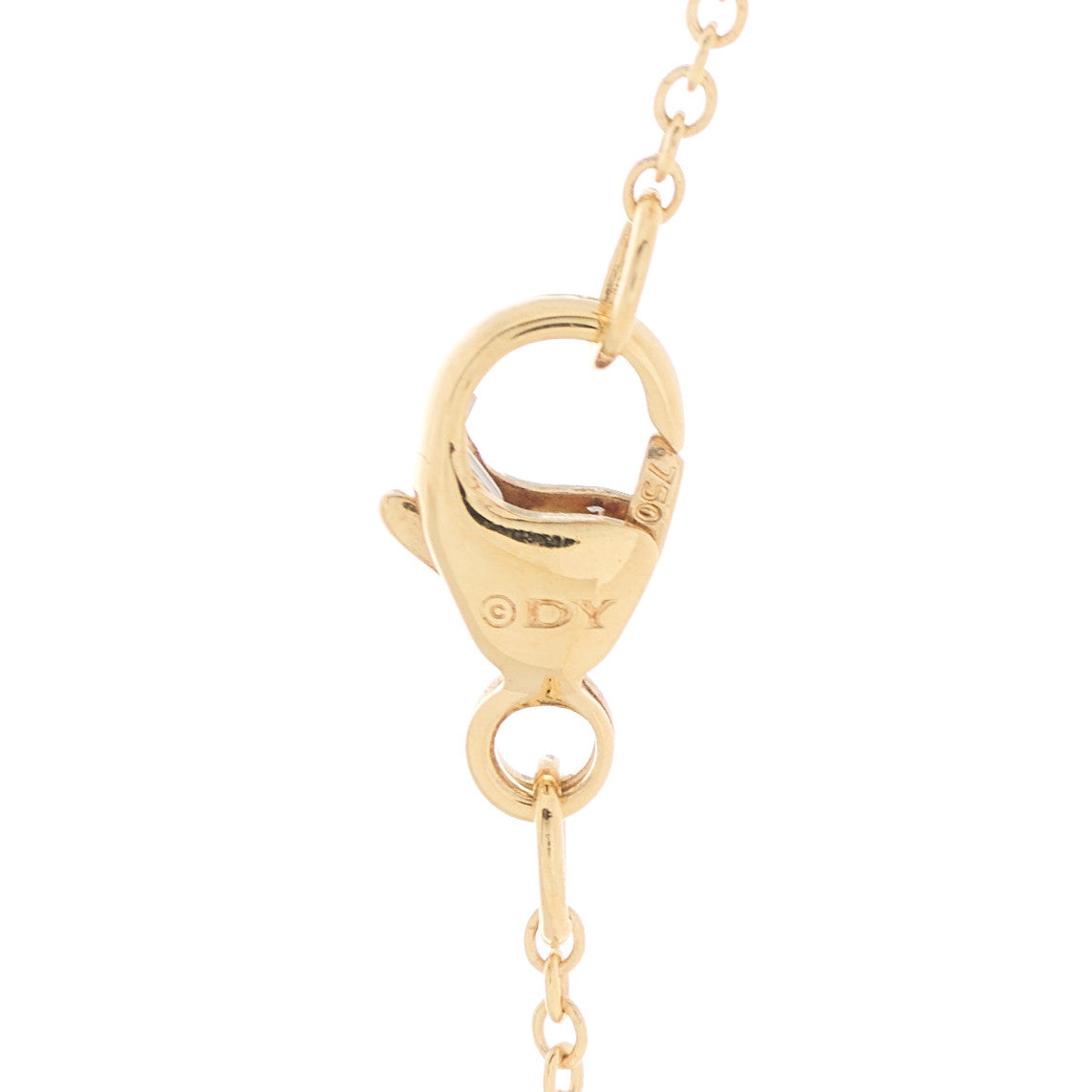 David Yurman 18K Yellow Gold Garnet Heart Pendant Necklace 4 of 5