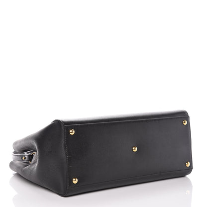 Fendi Vitello Elite Regular 2Jours Tote Black 5 of 12