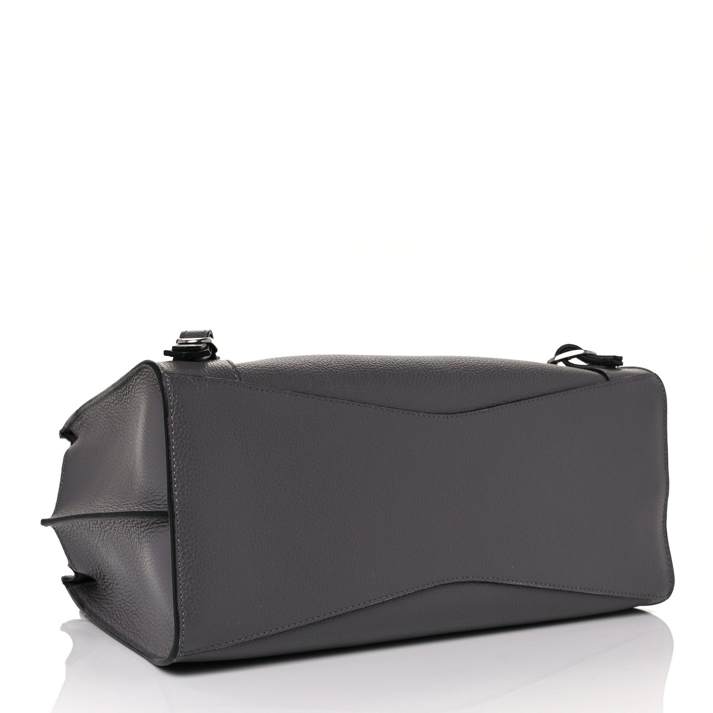 Grained Calfskin Neo Classic Silver Hardware S City Dark Grey