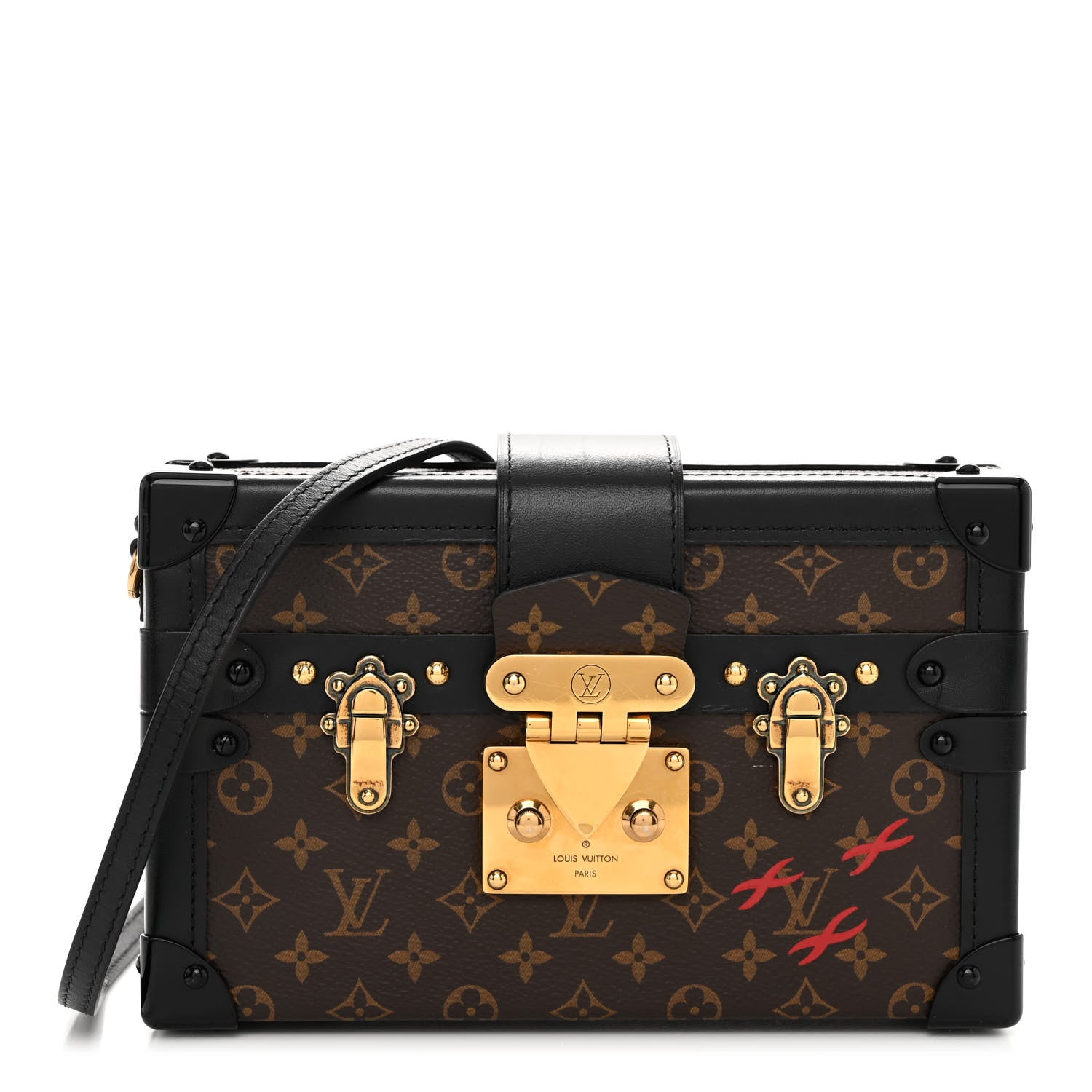 Louis Vuitton Monogram Petite Malle Black 1 of 11