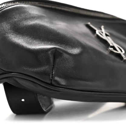 Saint Laurent Calfskin Monogram Belt Bag Black 9 of 12