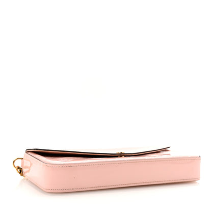 Louis Vuitton Vernis Felicie Chain Wallet Rose Ballerine 4 of 9
