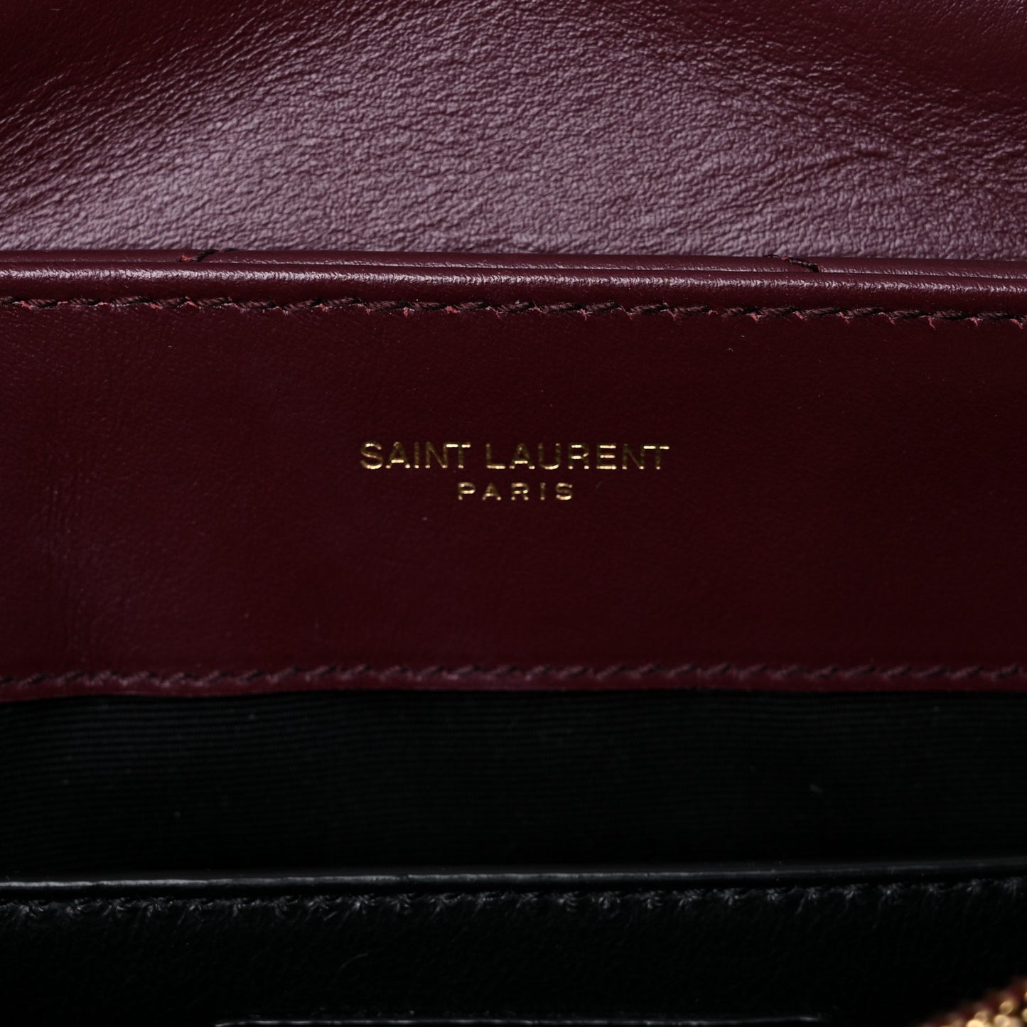 Calfskin Y Quilted Monogram Small Loulou Chain Satchel Dark Legion Red