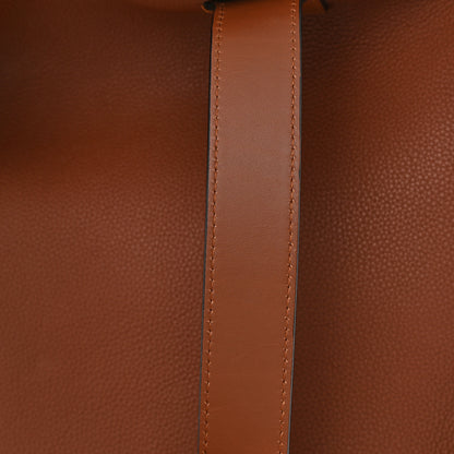 Loewe Grained Calfskin Buckle Tote Brown 11 of 11