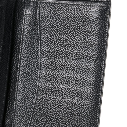 Chanel Caviar Quilted Yen Wallet Black 12 of 13