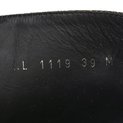 Louis Vuitton Calfskin Monogram Wonderland Flat Ranger Boots 39 Black 6 of 9