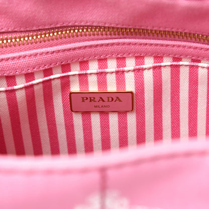 Prada Canapa Small Logo Tote Geranio White 5 of 10