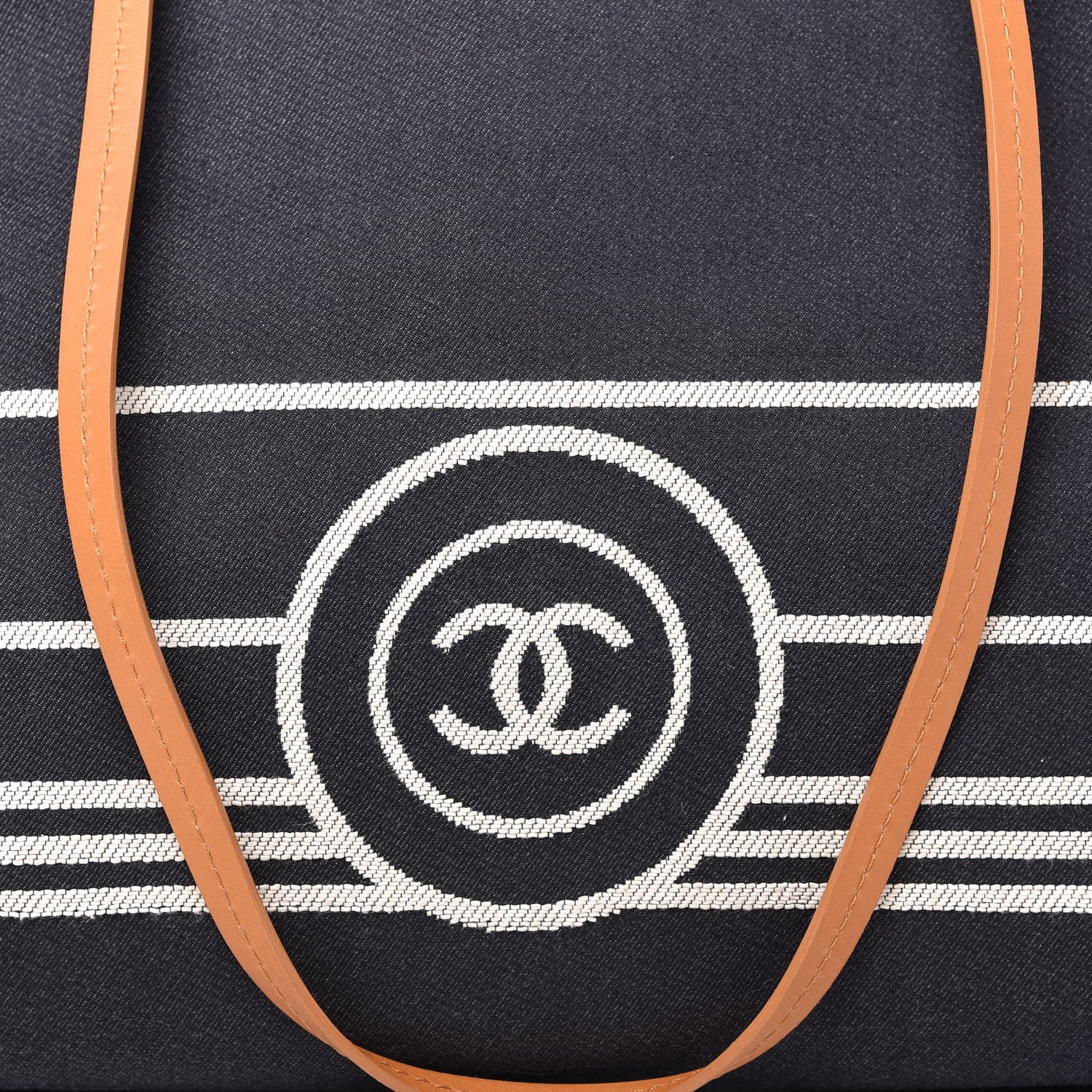 Chanel Denim Large Shopping Tote Blue 10 of 10