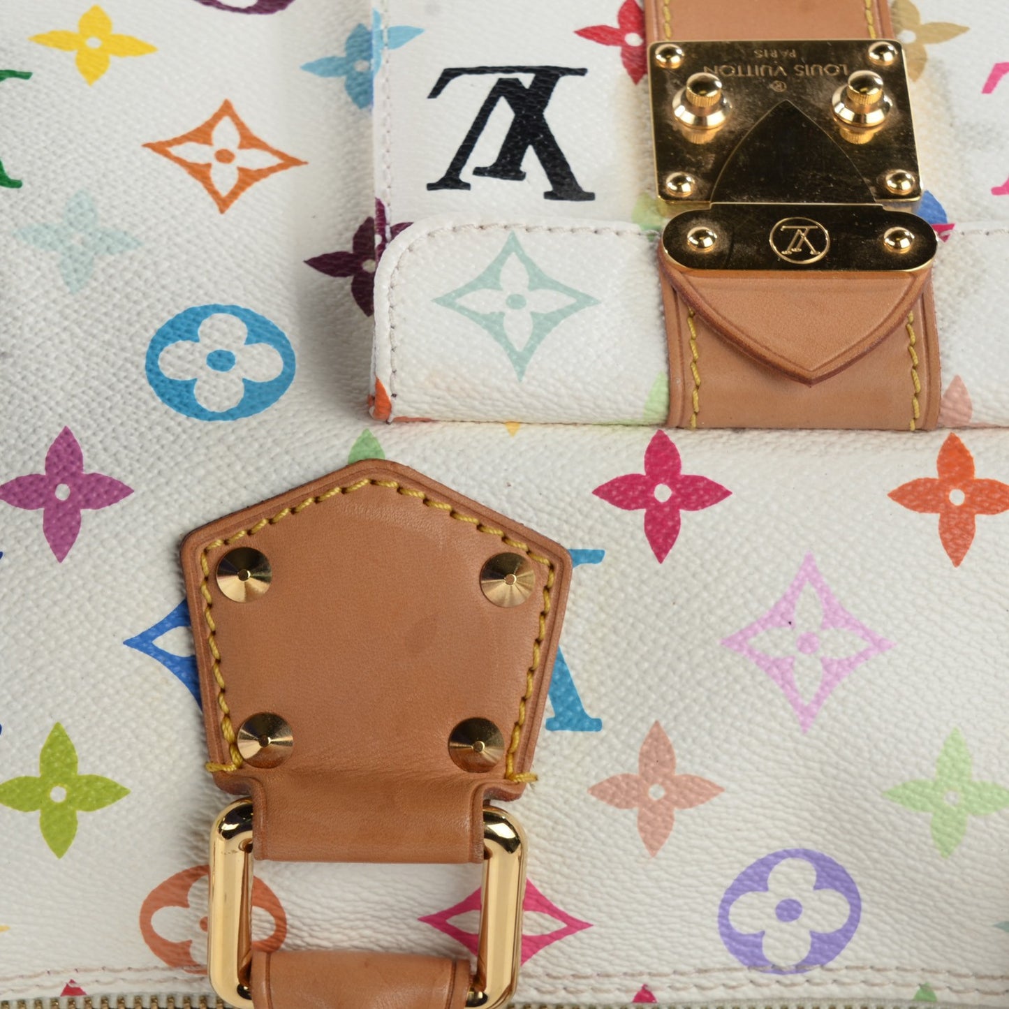 Monogram Multicolor Speedy 30 White