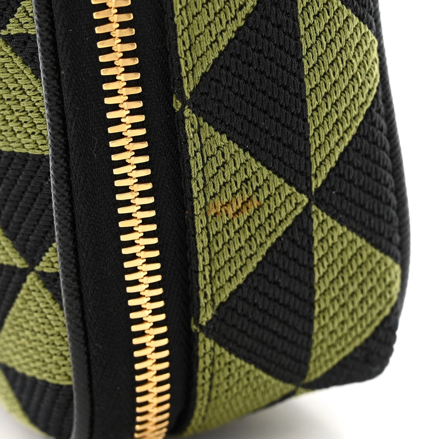 Jacquard Saffiano Triangolo Symbole Embroidered Medium Shoulder Bag Black Edera