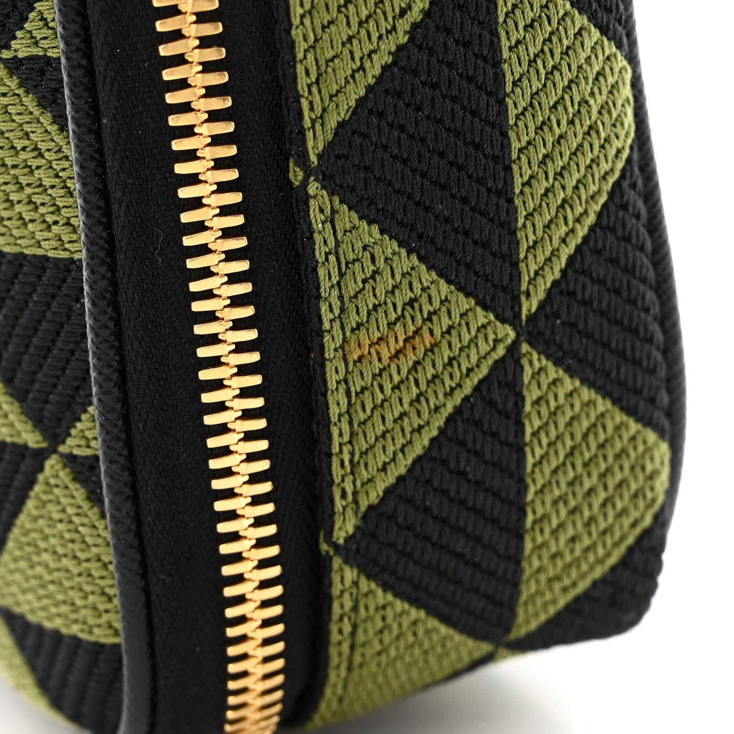 Prada Jacquard Saffiano Triangolo Symbole Embroidered Medium Shoulder Bag Black Edera 12 of 12